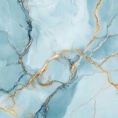 light blue marble with gold veins, creating an elegant and luxurious texture for wall cladding