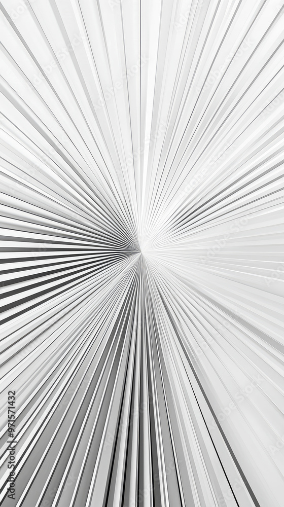 Poster minimalist radial pattern of subtle gray and white tones creates depth