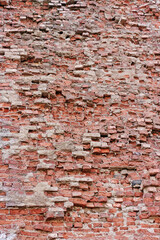 Texture of the old brick wall