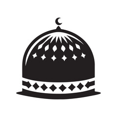 Muslim Hat Silhouette Vector Illustrations - Perfect for Design Projects