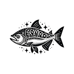 Fototapeta premium piranha fish in bohemian