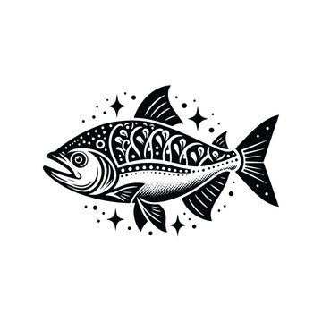 recommend clip art: piranha fish in bohemian
