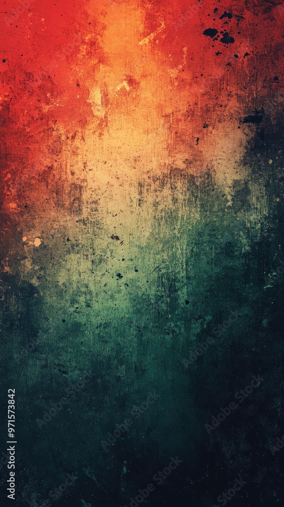 Poster green and red gradient background noise texture