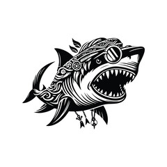 Obraz premium Shark fish in bohemian