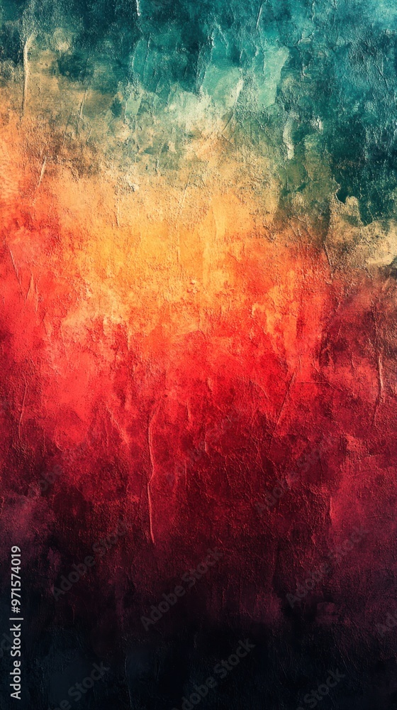 Poster green and red gradient background noise texture
