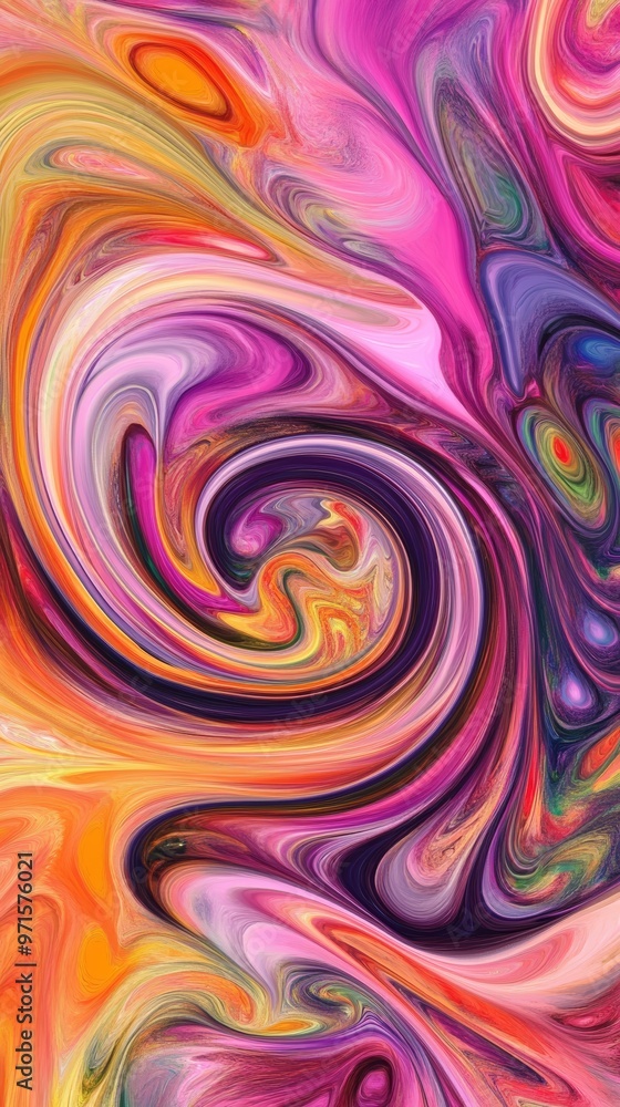 Poster colorful abstract swirl background creating unique pattern