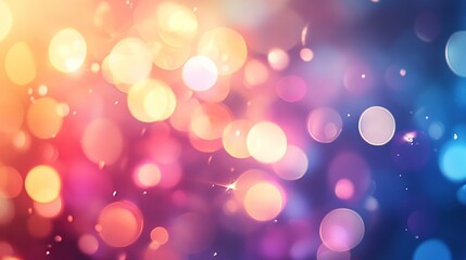 Fototapeta premium Colorful abstract background with blurred light and golden light background