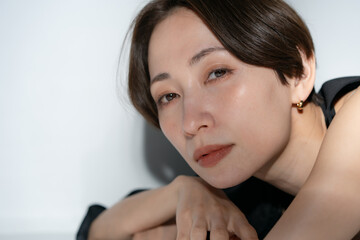 Fototapeta premium サロンモデルイメージ ライティング撮影