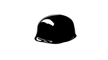 Single chocolate-covered nut on a smooth surface, vector illustration art