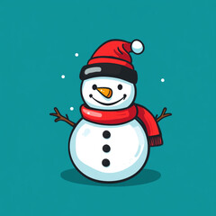 snowman with hat