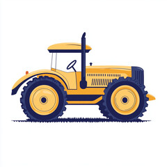 Obraz premium tractor isolated on white