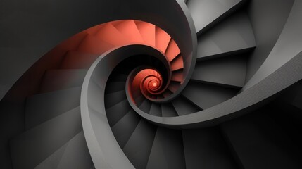 Fototapeta premium Abstract concept features a circle. The wallpaper is colorful and round.