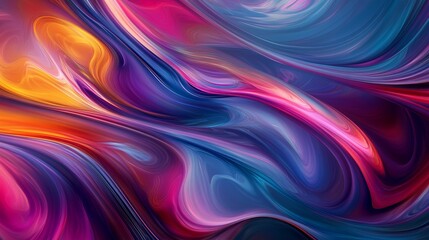 Fototapeta premium Abstract background with colorful swirls flowing and blending