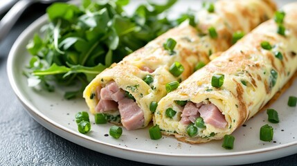   Close-up of a plate with veggies and a fork