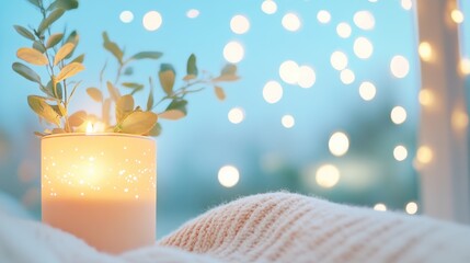 A person enjoying a peaceful evening routine, creating a calming atmosphere to promote restful sleep.