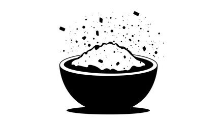 Creamy or chunky substance integrated into dough, adding richness and flavor, vector illustration art