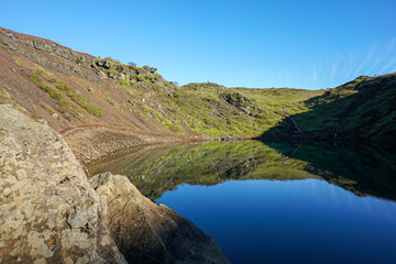 Kerid Crater Iceland Summer