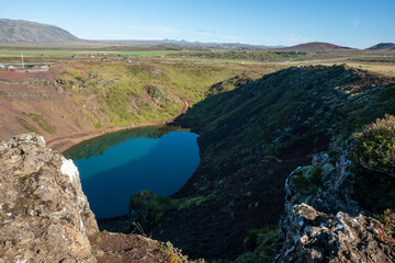 Fototapeta premium Kerid Crater Iceland Summer