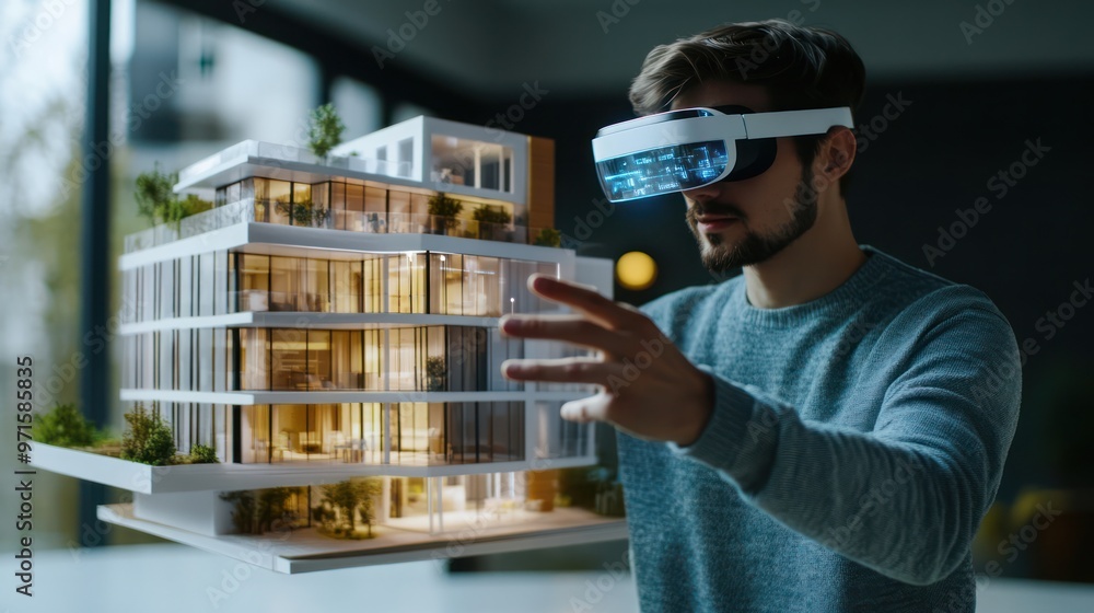 Poster architect using vr for building design