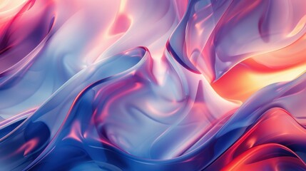 Obraz premium Flowing Waves of Vibrant Colors Create an Abstract Pattern Reminiscent of Liquid Motion