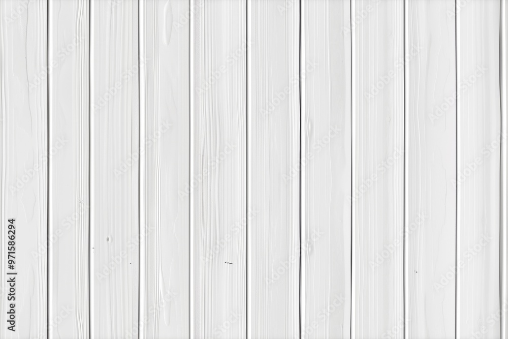 Poster seamless panel texture of white wooden planks arranged vertically, featuring subtle grain patterns a