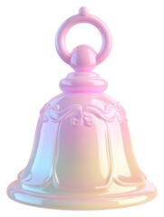 PNG Enchanted Bell bell pastel colors.