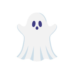 Fototapeta premium Cute Cartoon Ghost Vector Illustration for Halloween
