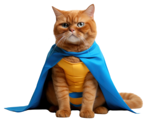 PNG Orange scottish fold cat clothing apparel.