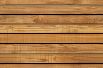Fototapeta premium Wooden panel planks arranged horizontally, showcasing the natural grain and texture of the wood.