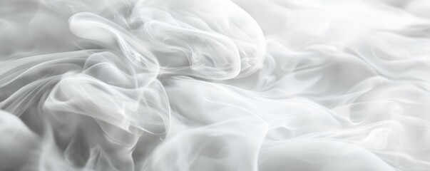Obraz premium White smoke forming abstract shapes on white background