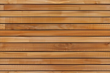 Obraz premium Wooden panel wall made of horizontal planks, showcasing the natural grain and texture of the wood.