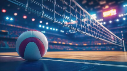 Volleyball Match Arena