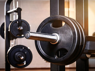 Bodybuilding machine in close up