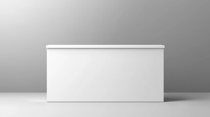 White Portable Exhibition Counter.