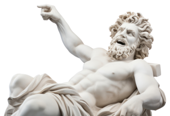 PNG  Happy Greek sculpture statue person human.