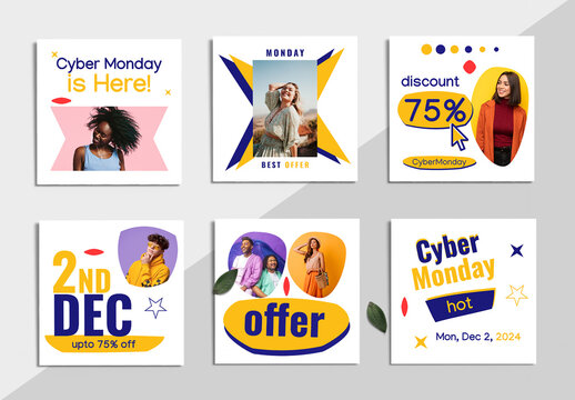 Cyber Monday Event Social Media Post Template