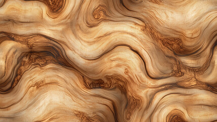 A pattern of wood texture with visible swirls and natural tones, an organic texture background