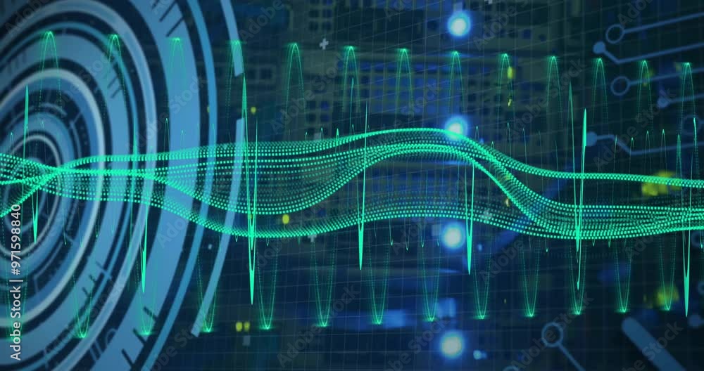 Poster animation of scope and ata processing over computer servers