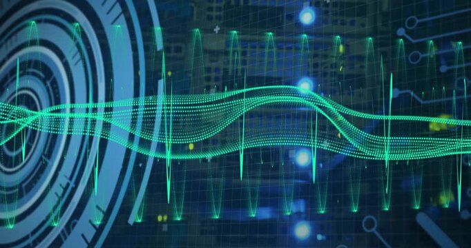 Animation of scope and ata processing over computer servers