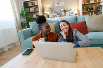 Entrepreneurial Duo in Home Office Setting