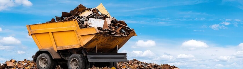 Fototapeta premium steel industry materials recycling