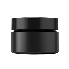 Black jar on black background