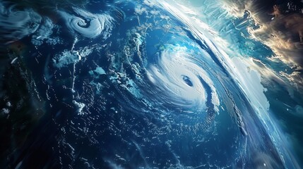 Stunning Visualization of Earth s Dynamic Atmospheric Rotation and Turbulent Storm Patterns