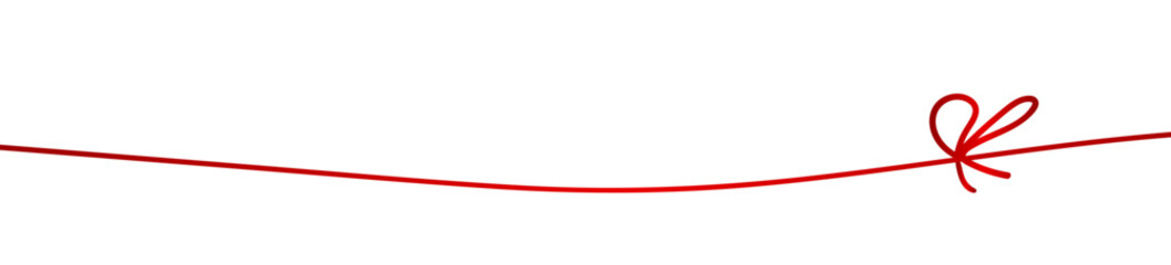 Band rot Schleife leer links weiß