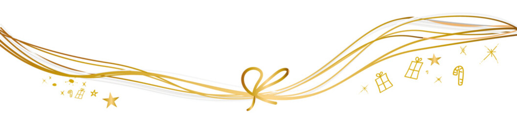 Band gold Banner Schleife Stern Banner