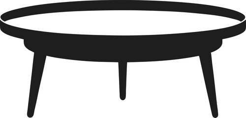 Table silhouette vector illustration 