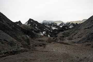 Iceland Glacier Sólheimajökulll summer