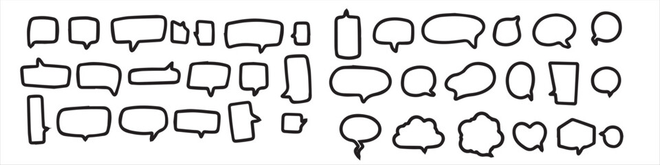 Cute doodle-style speech bubble,  vector illustration, postcard, poster, print, sticker on a children's T-shirt, sticker, social media design, the ability to change color and size.
