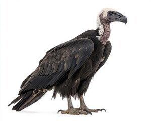 Obraz premium A Majestic Vulture Stands Proudly, Showcasing Its Impressive Wingspan and Keen Gaze