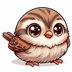 Fototapeta premium Charming Sparrow Friend